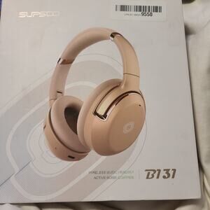 SUPSOO B131 WIRELESS MUSIC HEADSET WITH ACTIVE NOISE CONTROL - ROSE GOLD Read